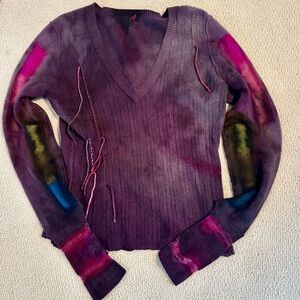 Galadriel Mattei Los Angeles 
Multi tone luxury sweater size medium RUNS SMALL